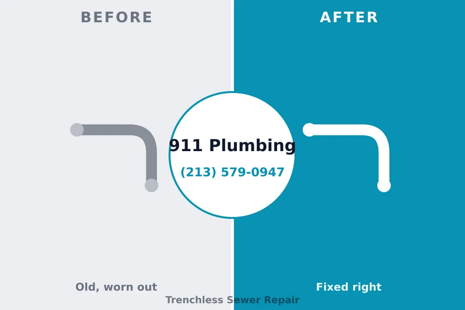 Before and after: plumbing company Meadow Glade, WA